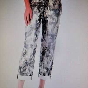 LOGO by Lori Goldstein - Tie-Dye Boyfriend Jeans - Neutral - Petite